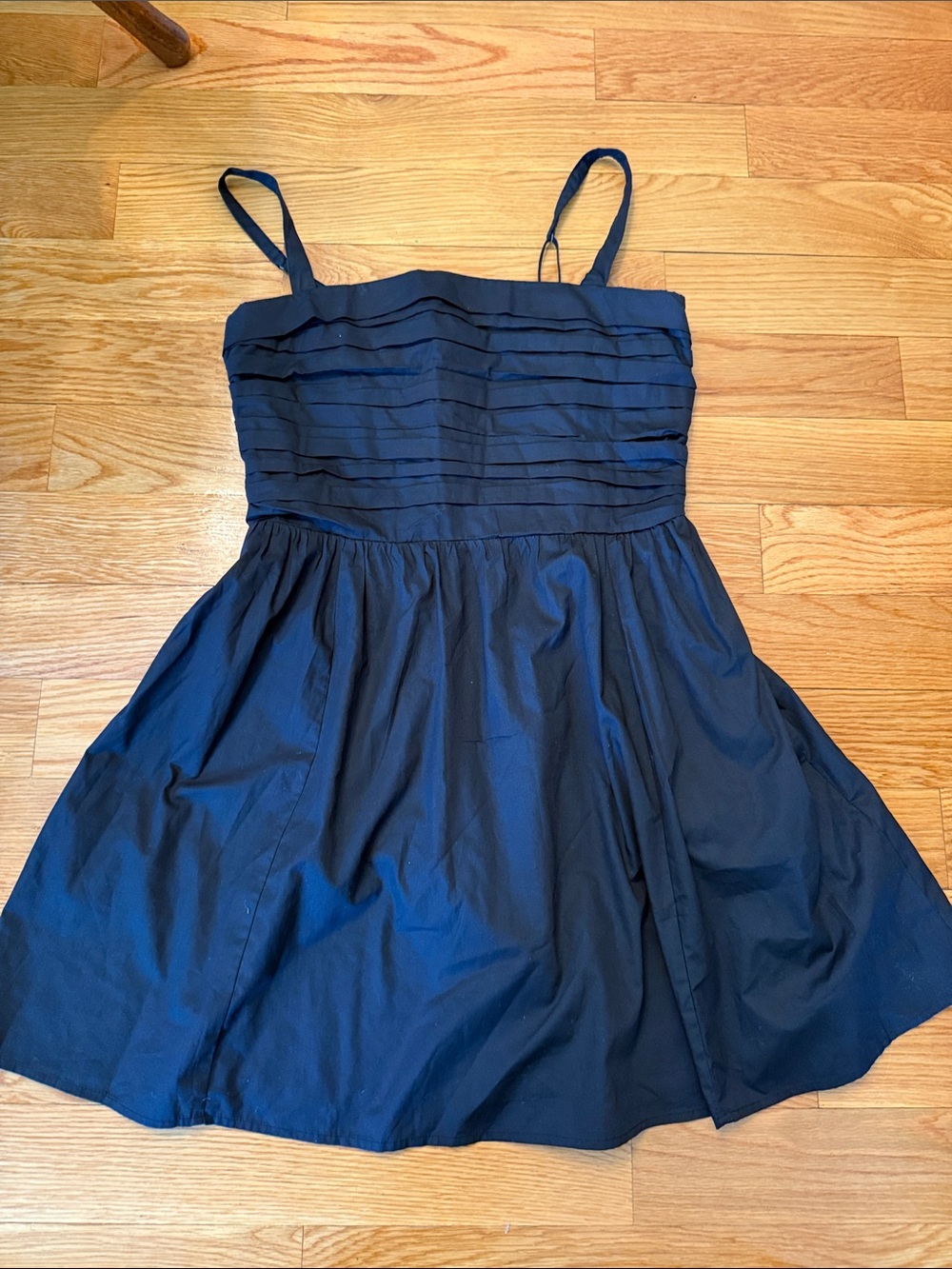 Abercrombie & Fitch Black Spaghetti-Strap Dress - L Women's Classic LBD cotton